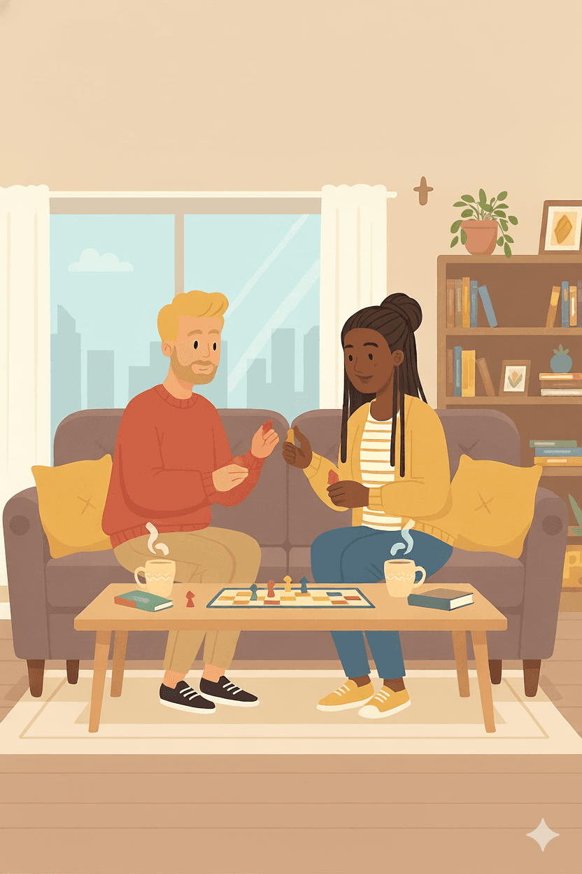 couple essayant d'entrenir leur relation